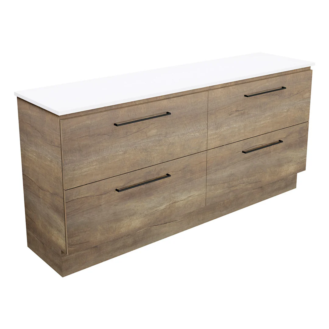 Fienza Carmen 1800 Sgl All Drawer Floor Standing Vanity Standard Stone Basin Not Inc - Image 2