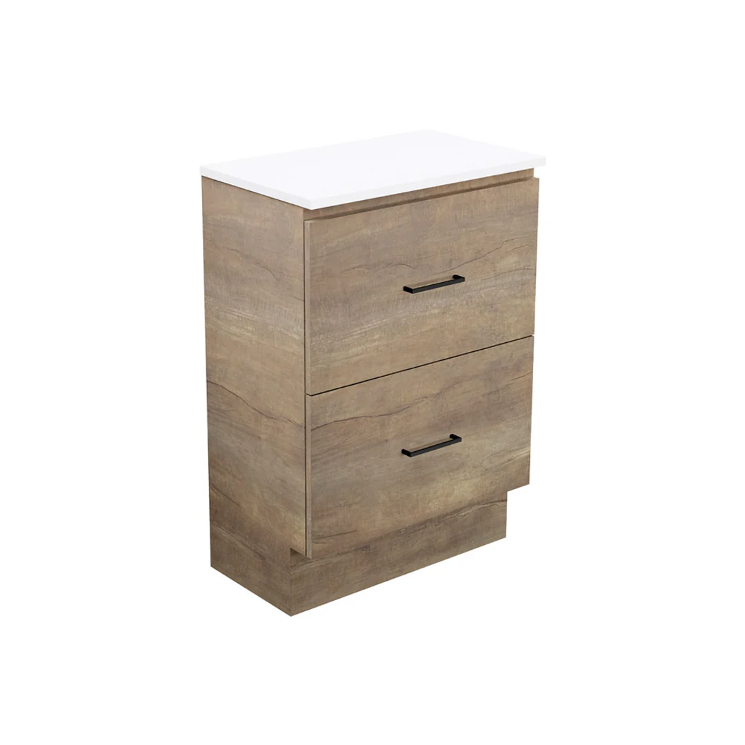 Fienza Carmen 600 Ensuite All Drawer Floor Standing Vanity Cabinet Only - Image 2