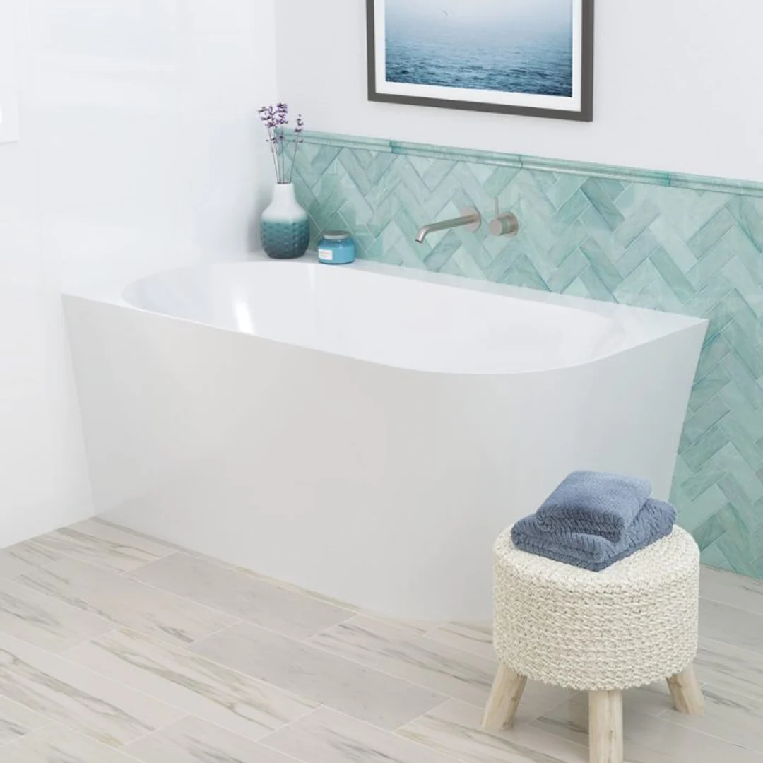 FIENZA CHLOE RIGHT HAND ACRYLIC CORNER BATH FR75-1400mm - Image 8