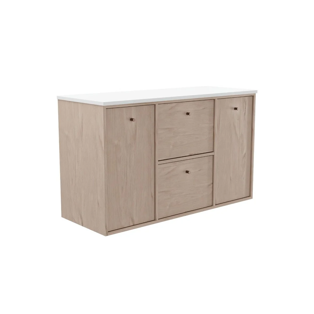 Fienza Cierra 1200 Wall Hung 2D/2Dr Double Bowl Cabinet Only