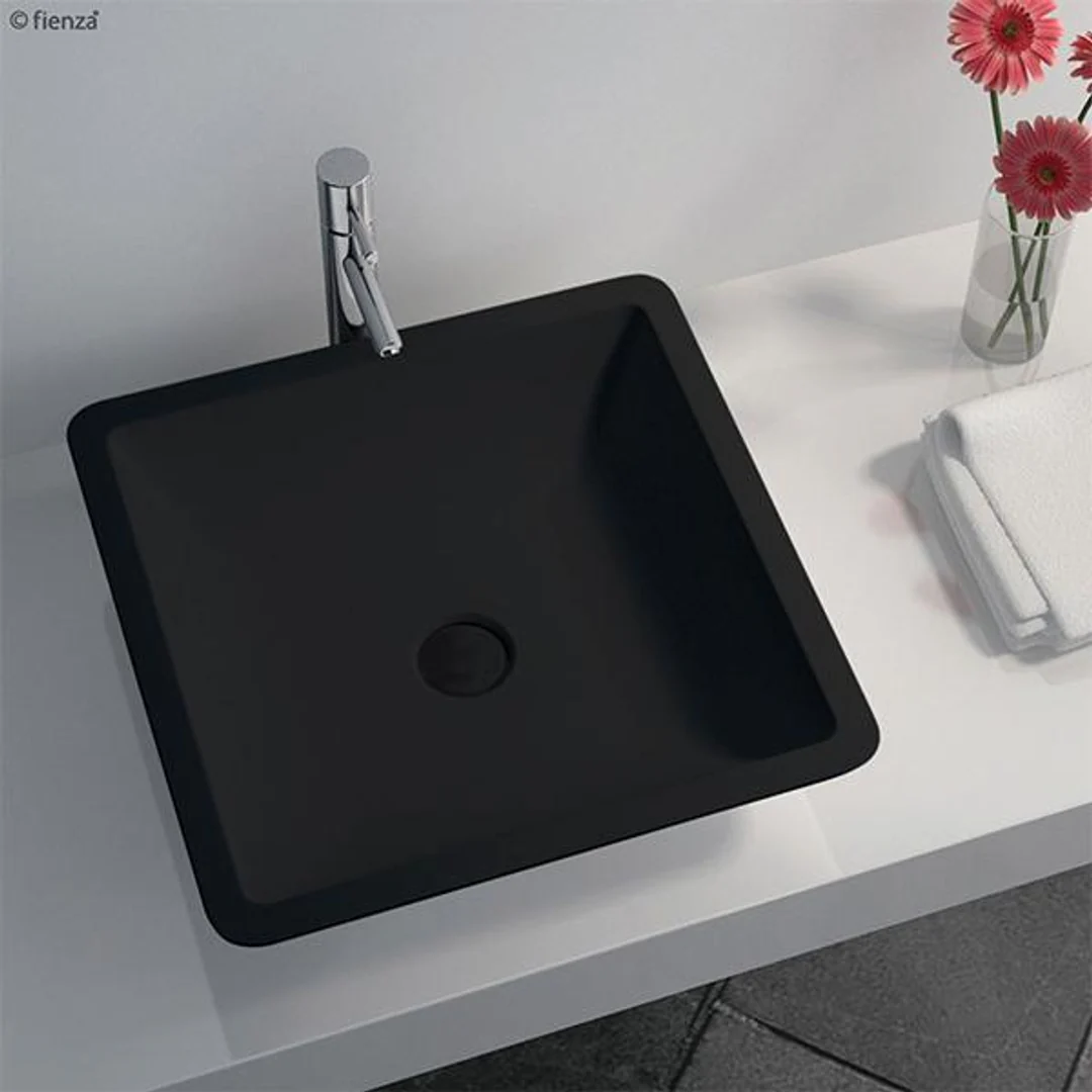 Classique 420 Matt Black Stone Basin(Fienza P#:Csb02-Mb) - Image 3