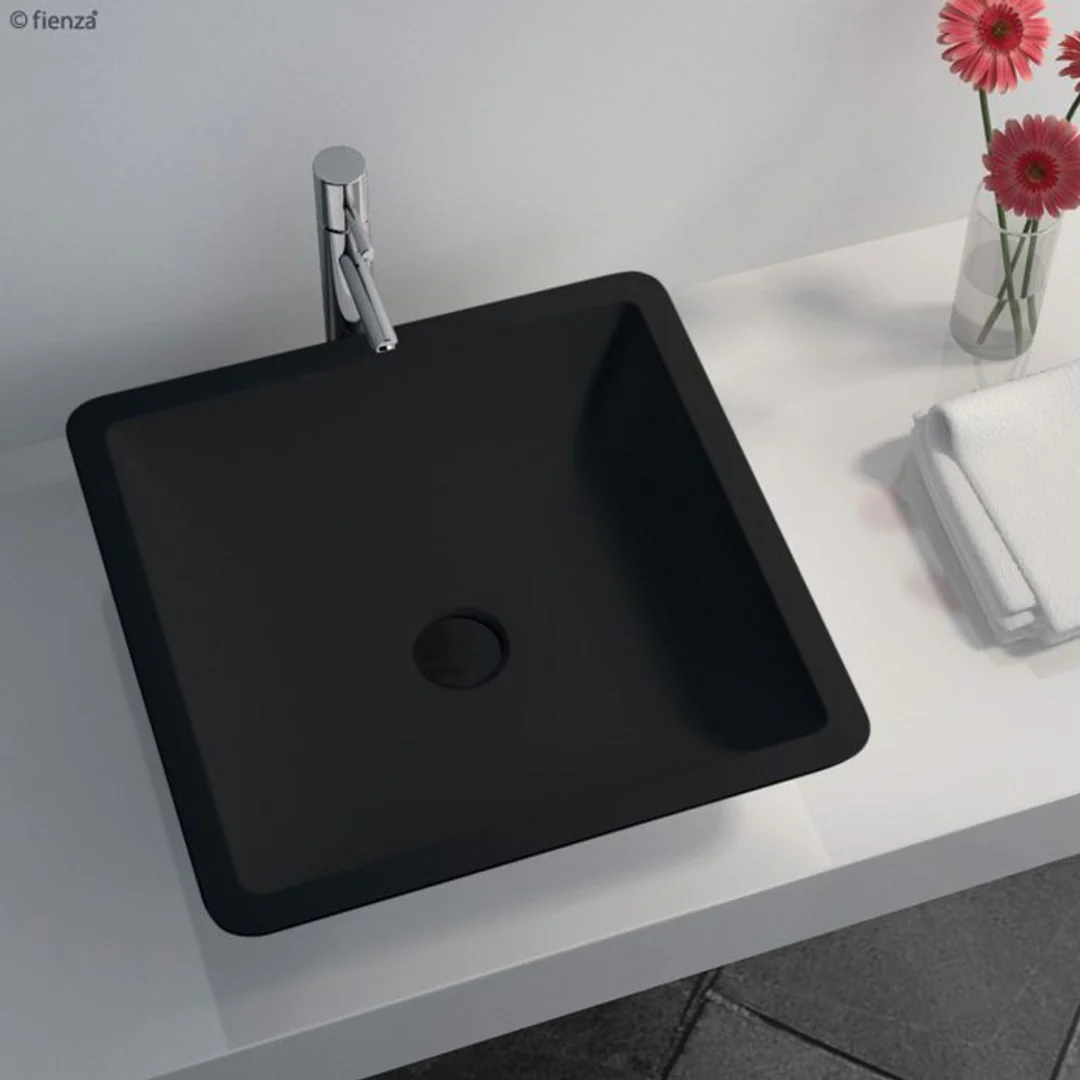 Classique 420 Matt Black Stone Basin(Fienza P#:Csb02-Mb) - Image 4