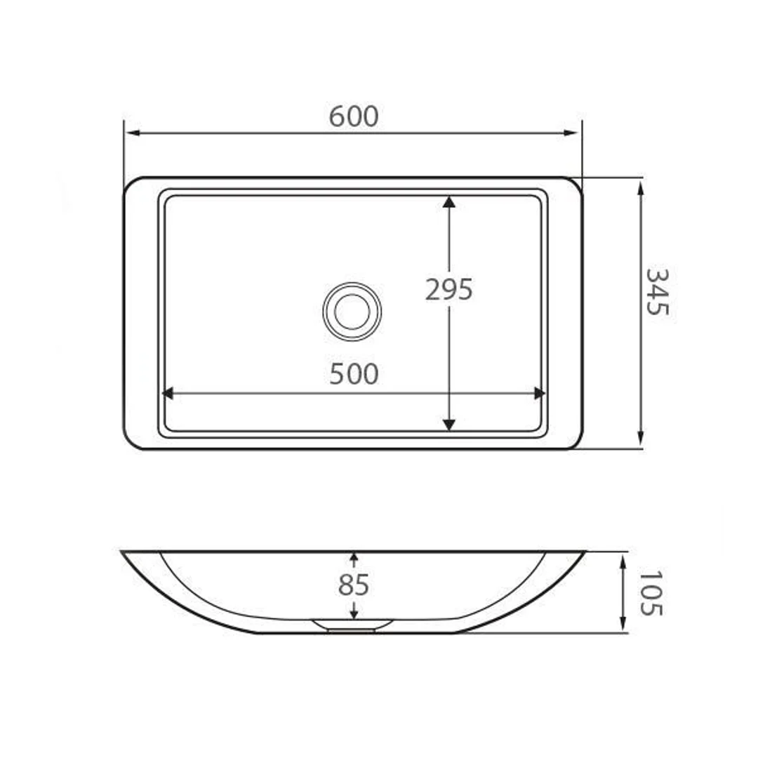 Classique 600 Cast Stone Basin(Fienza P#:Csb03) - Image 4