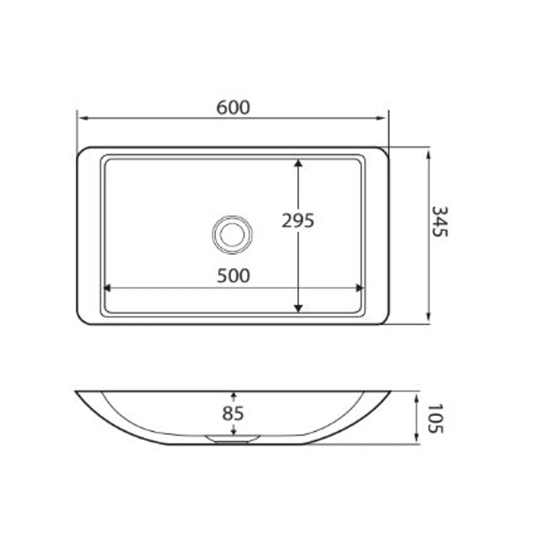 Classique 600 Cast Stone Basin(Fienza P#:Csb03) - Image 6