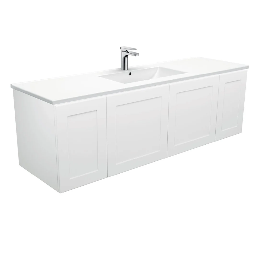 Fienza Dolce Mila Single Bowl Wall Hung Vanity - 1500mm - Image 2