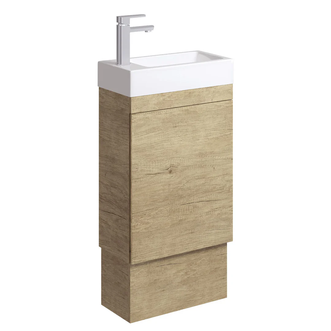 Fienza Edge 450 Ensuite Vanity Scandi Oak - On Kickboard - Image 3