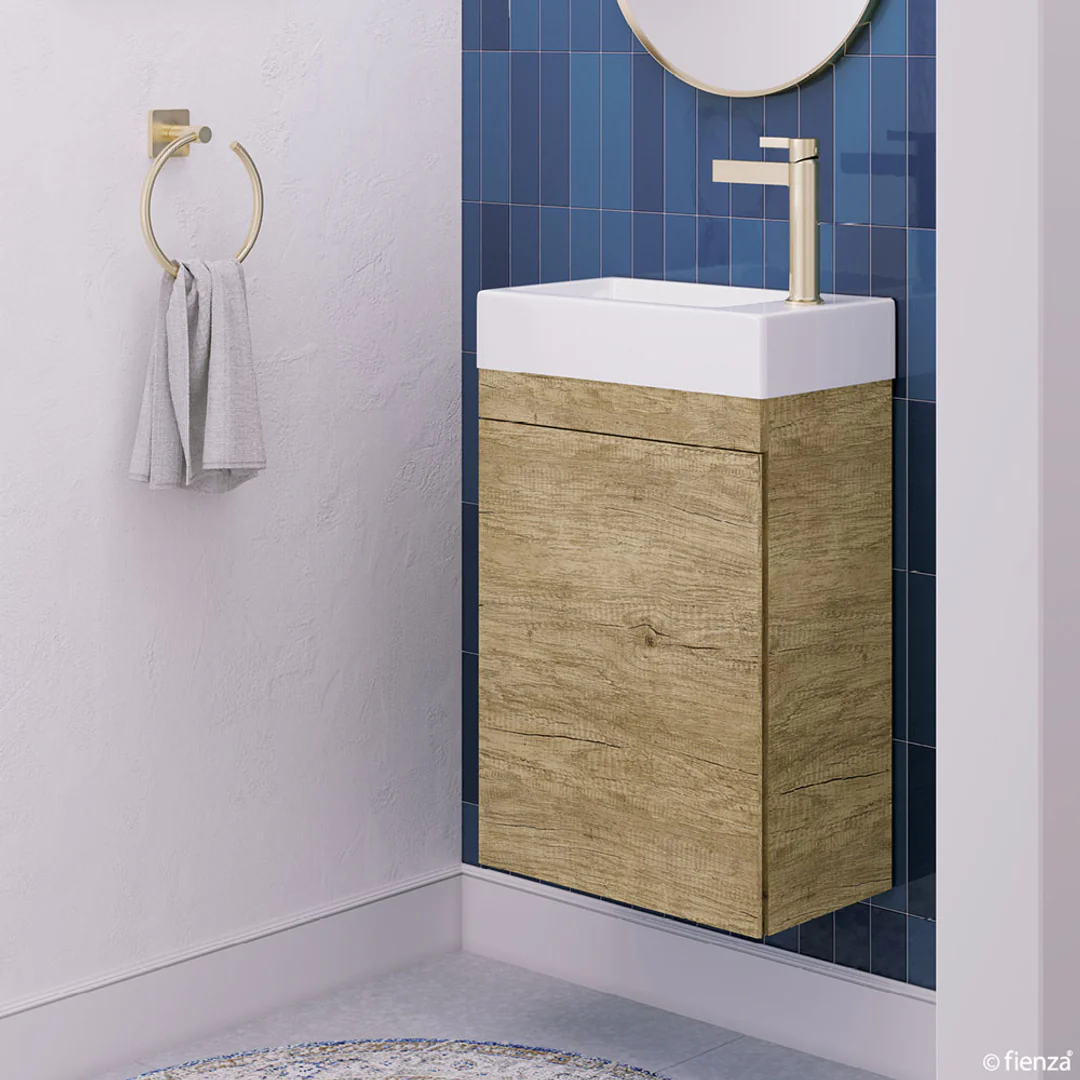 Fienza Edge 450 Ensuite Vanity Scandi Oak - On Kickboard - Image 5