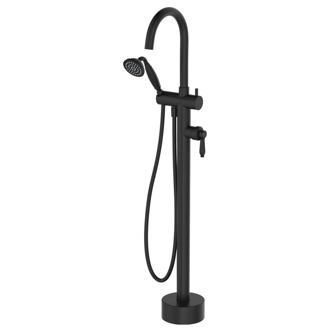 Fienza Eleanor Floor Mixer & Shower Matte Black / Matte Black
