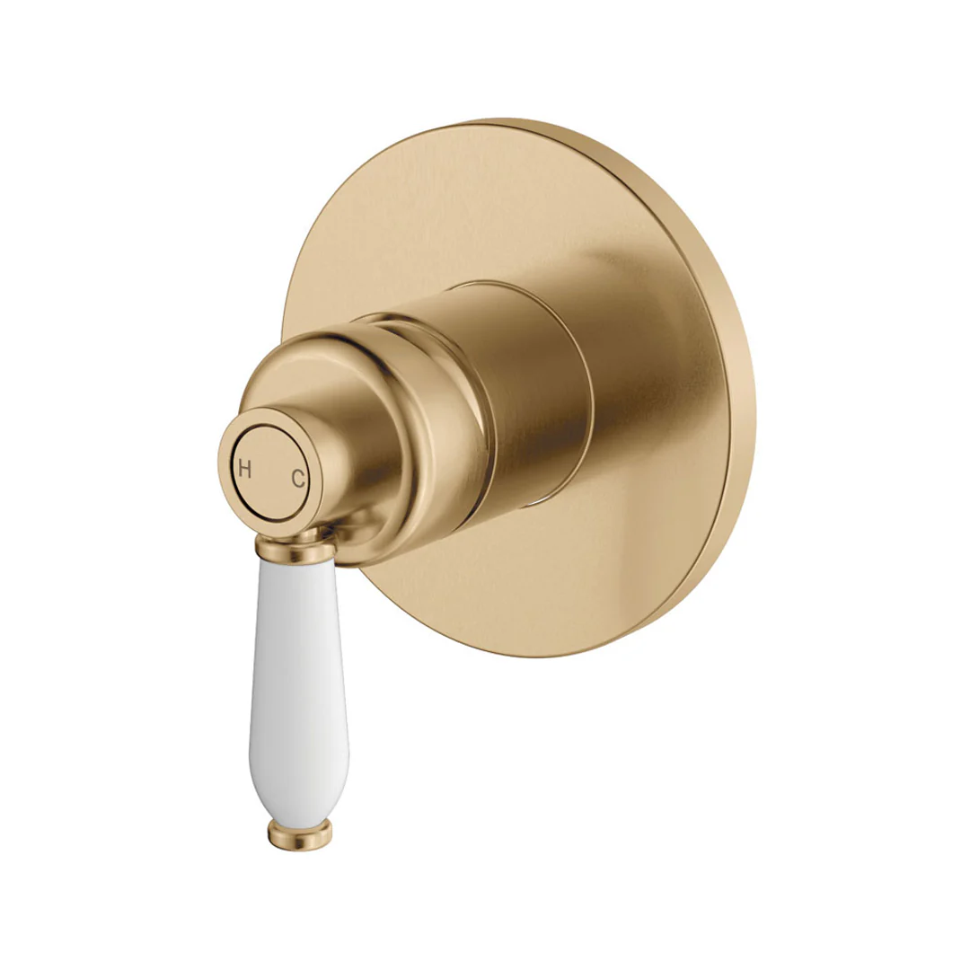 Fienza Eleanor Wall Mixer Urban Brass / Ceramic - Image 2