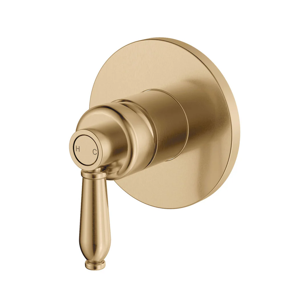 Fienza Eleanor Wall Mixer Urban Brass /Urban Brass Handle - Image 2