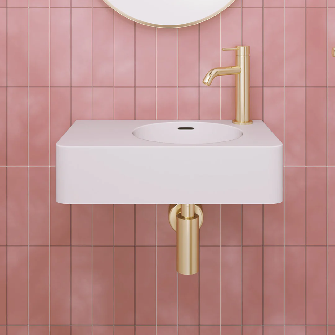 Fienza Encanto 470 Solid Surface Wall Hung Basin 470mm 1Th - Image 3