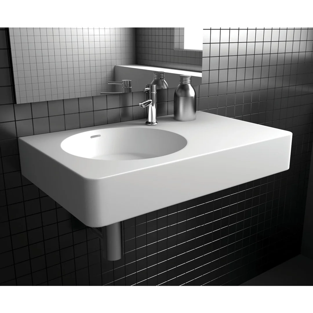 Fienza Encanto 700 Wall Hung Basin Left Hand Bowl 1 Tap Hole - Image 4