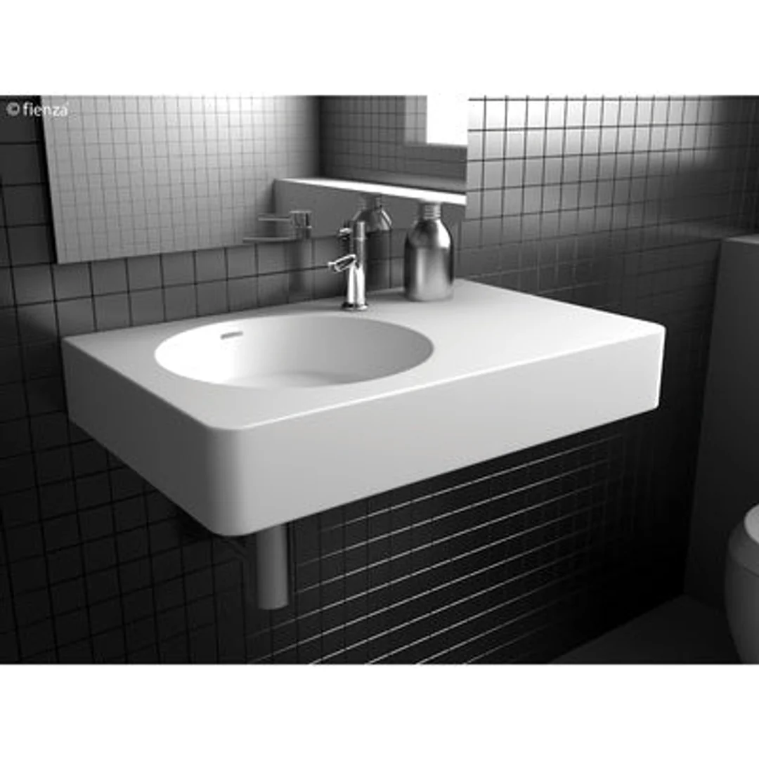 Fienza Encanto 700 Wall Hung Basin Left Hand Bowl No Tap Hole - Image 2