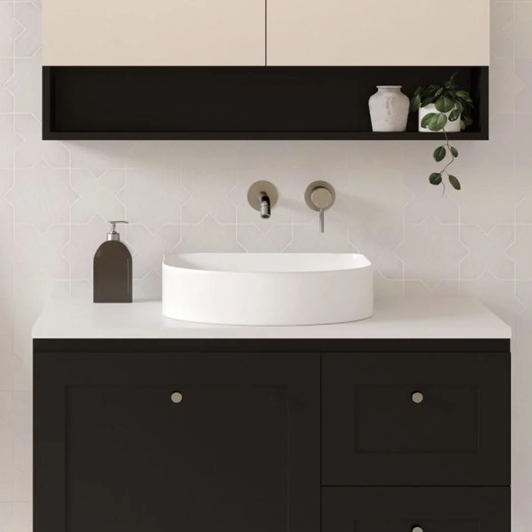 Fienza Forma Arch Gloss White Above Counter Basin 415 X 365 X 100mm - Image 4