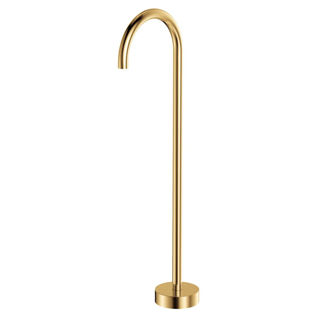 Fienza Gooseneck Floor Mounted Bath Outlet Kaya Urban Brass - Image 2