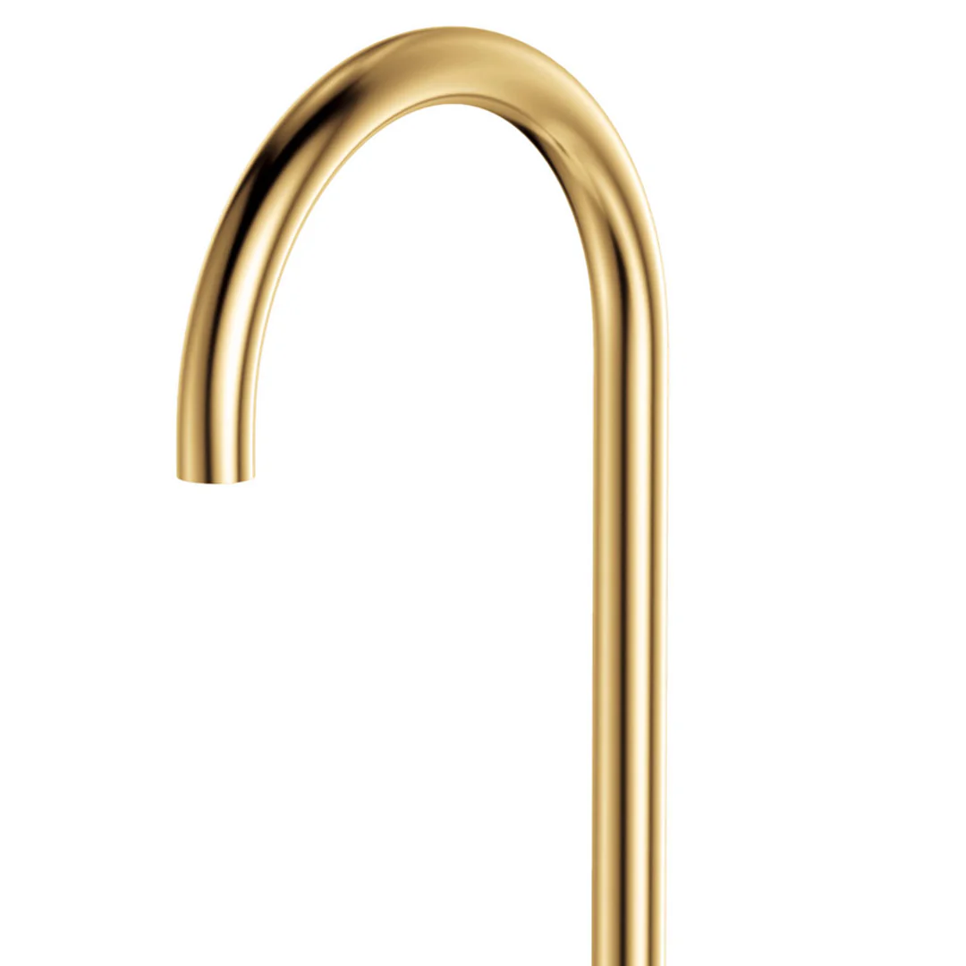 Fienza Gooseneck Floor Mounted Bath Outlet Kaya Urban Brass - Image 4