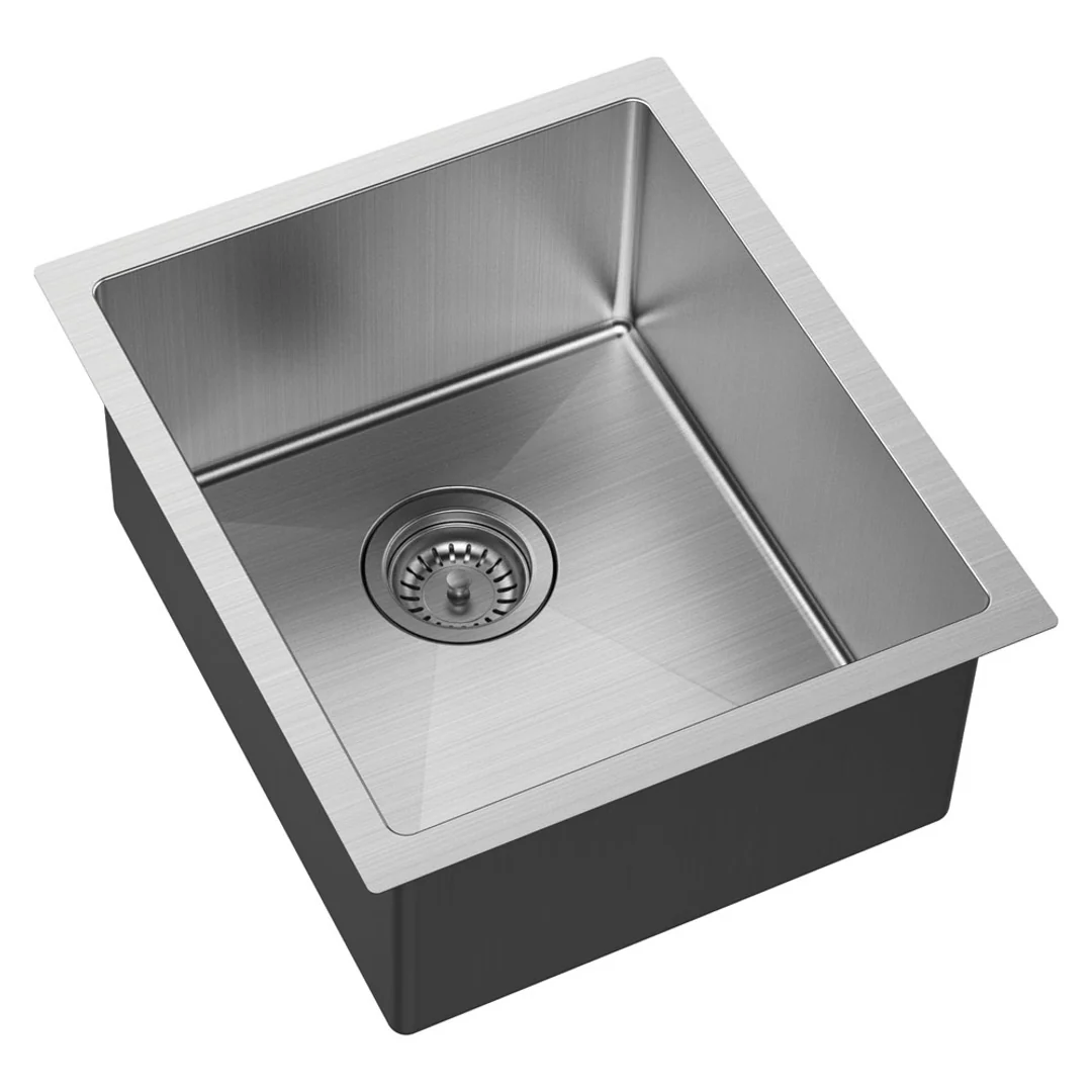 Fienza Hana Single Bowl Sink 27L Inc Ss Colander Roller Protector 390X450X200mm - Image 4