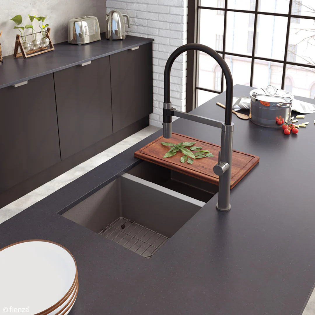 Fienza Hana 27L Sink Protector Pvd Carbon Metal - Image 8
