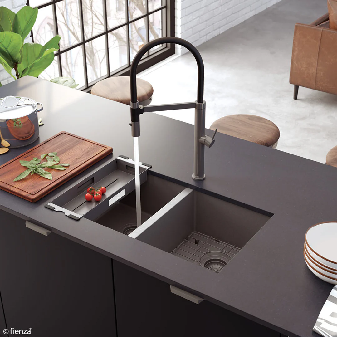 Fienza Hana 27L Sink Protector Pvd Carbon Metal - Image 9