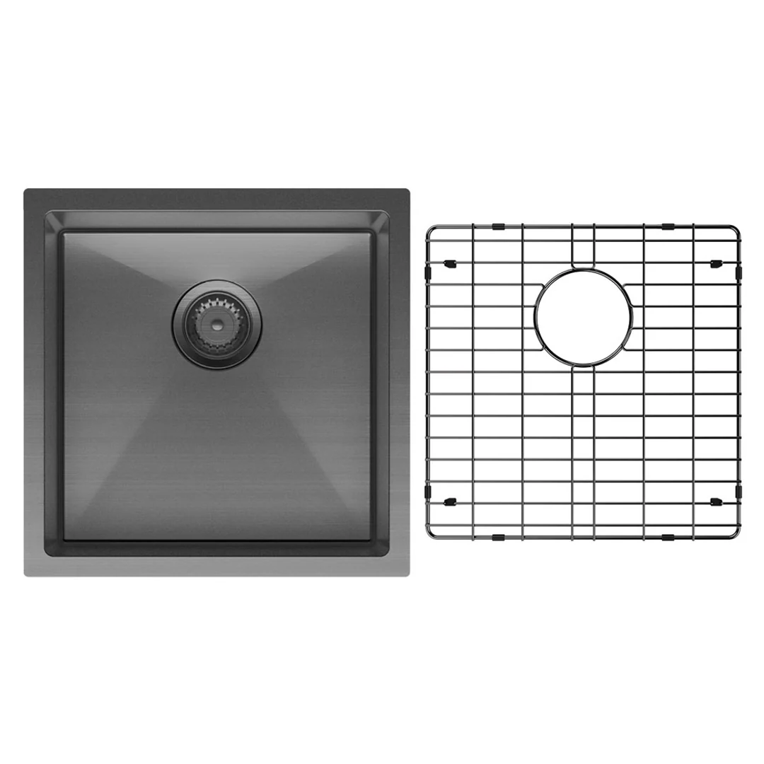 Fienza Hana Single Bowl Sink 32L Inc Cm Colander Roller Protector 450X450X200mm - Image 7