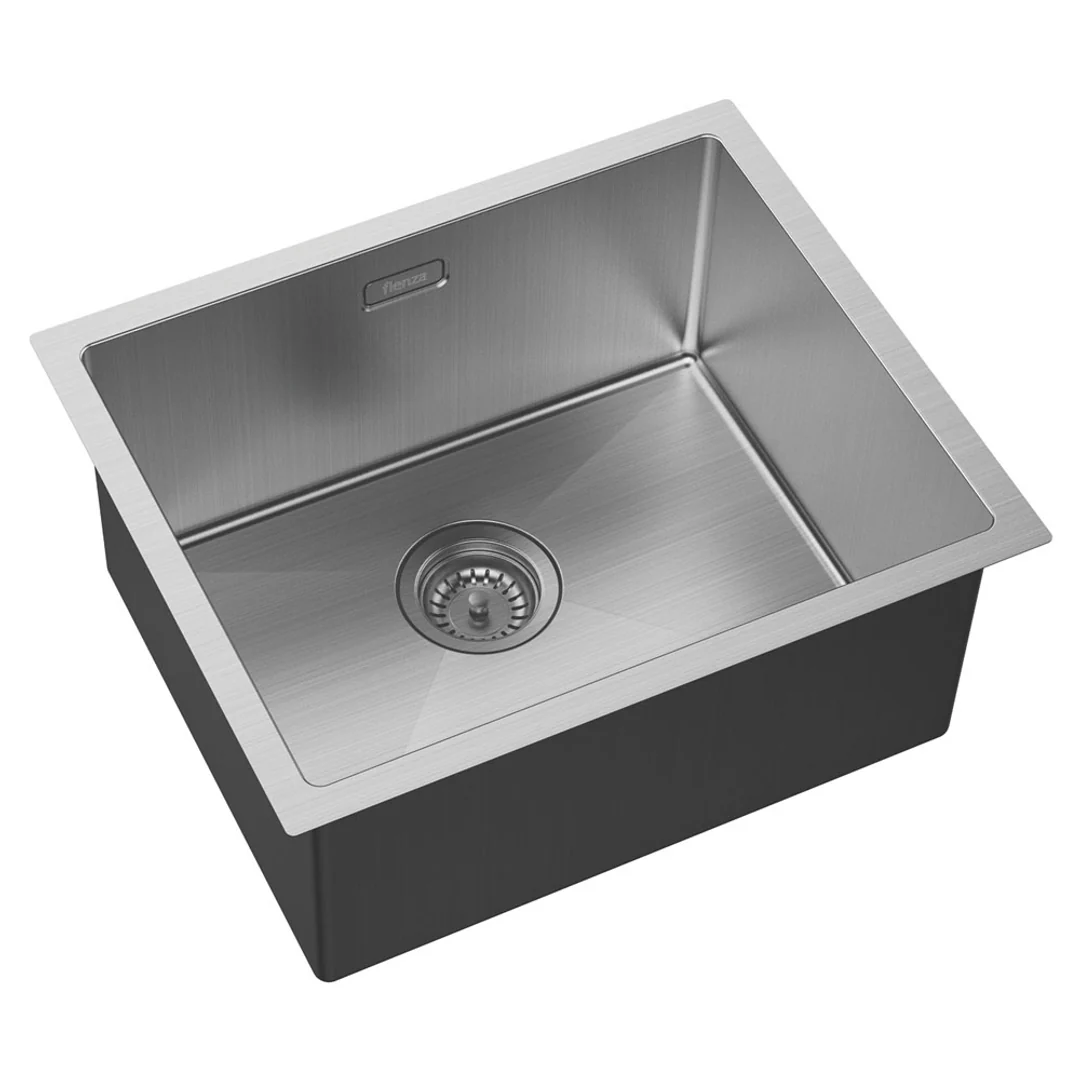 Fienza Hana Laundry Sink 39L With Overflow Top/Undermount 510X420X230mm