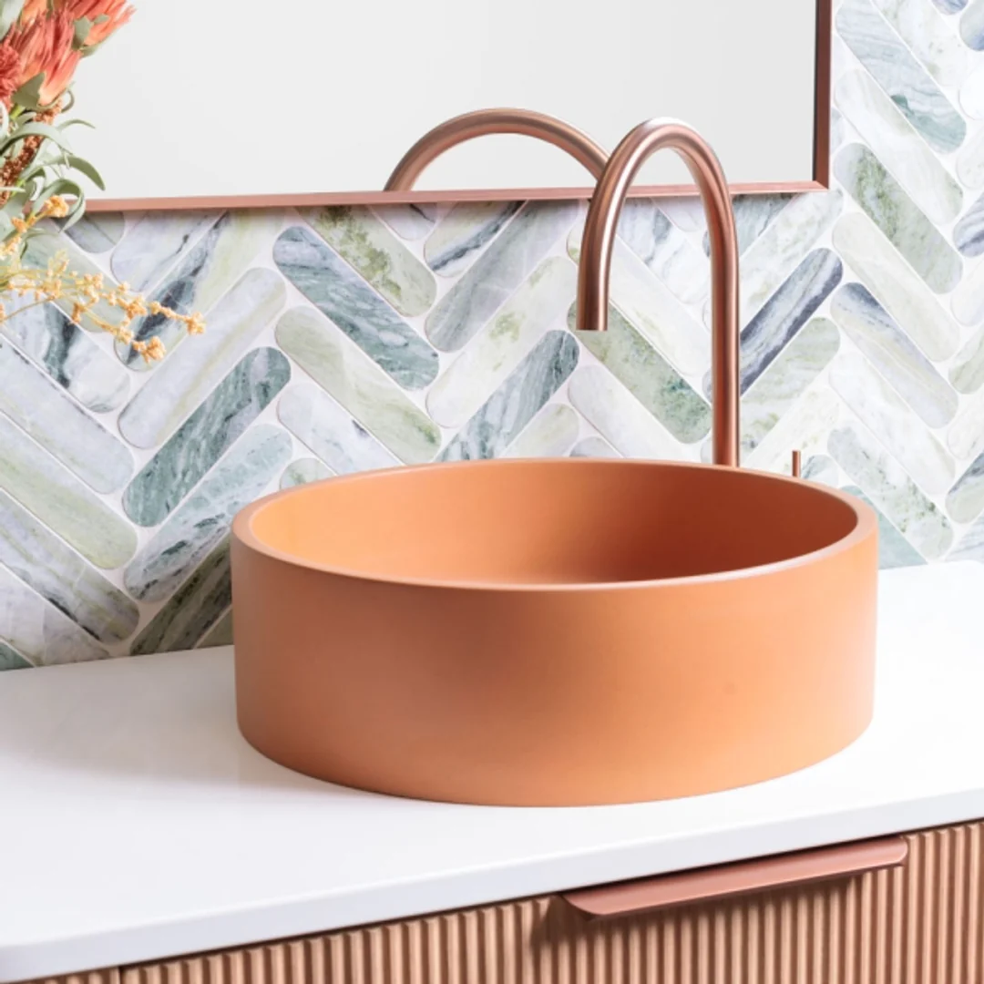 Fienza Jada Concrete Above Counter Basin Tuscan - Image 4