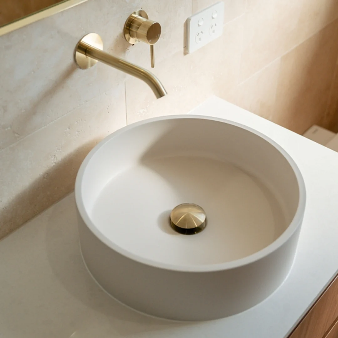 Fienza Jada Concrete Above Counter Basin Warm White - Image 3