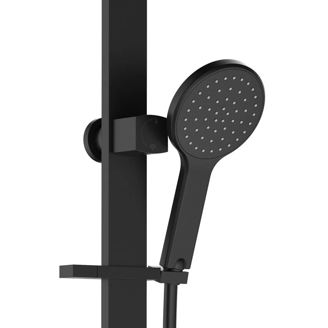 Fienza Kaya Deluxe Twin Shower Matte Black - Image 4