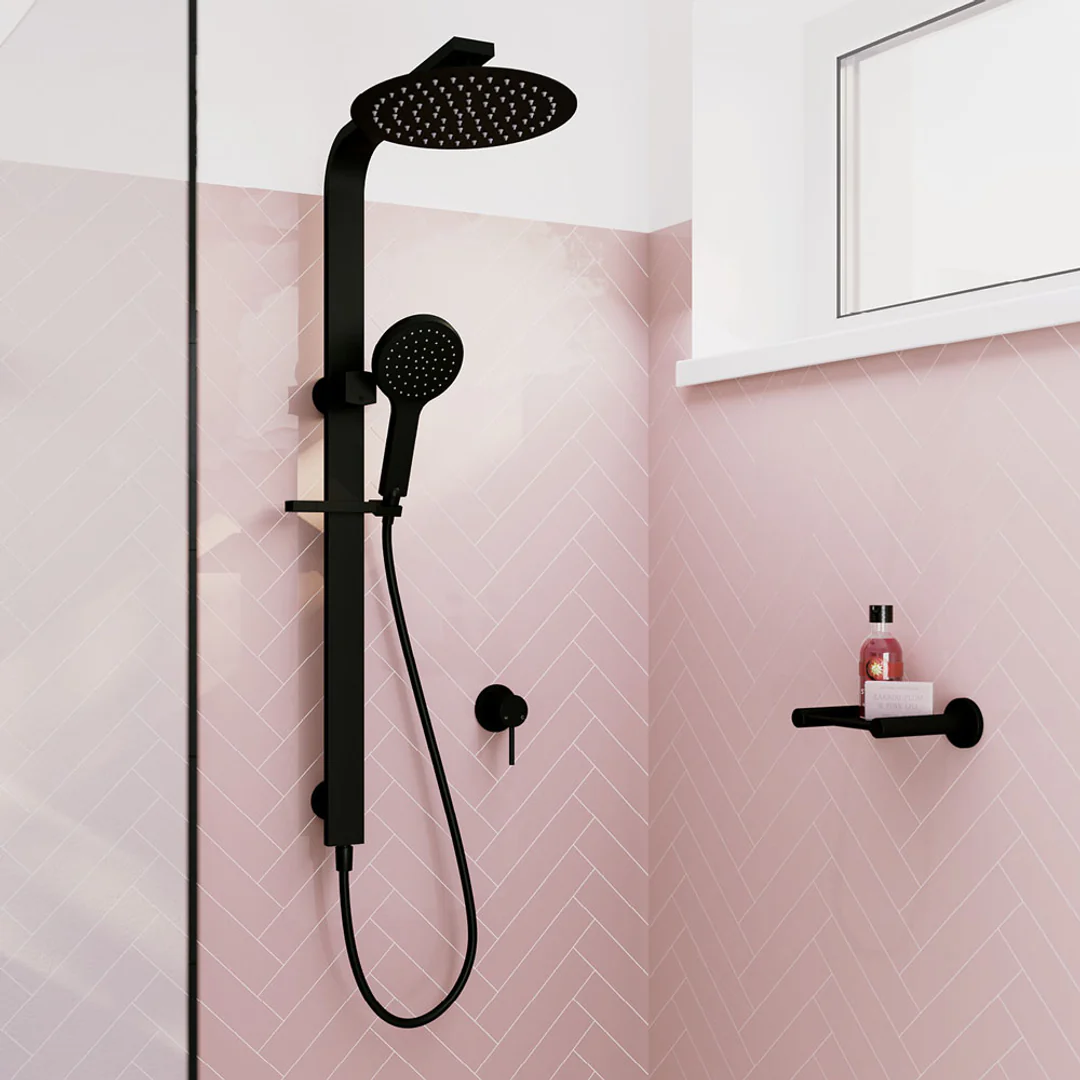 Fienza Kaya Deluxe Twin Shower Matte Black - Image 5