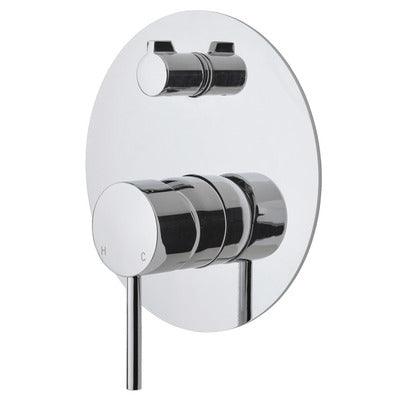 Fienza Kaya Diverter Mixer Chrome Large Round Chrome Plate - Image 3