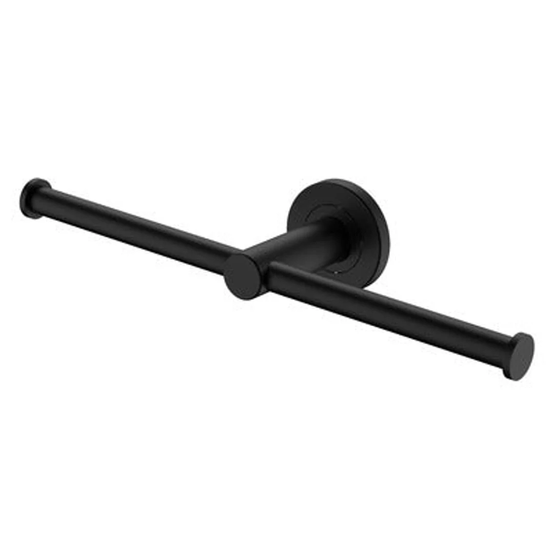 Fienza Kaya Double Roll Holder Matte Black - Image 2