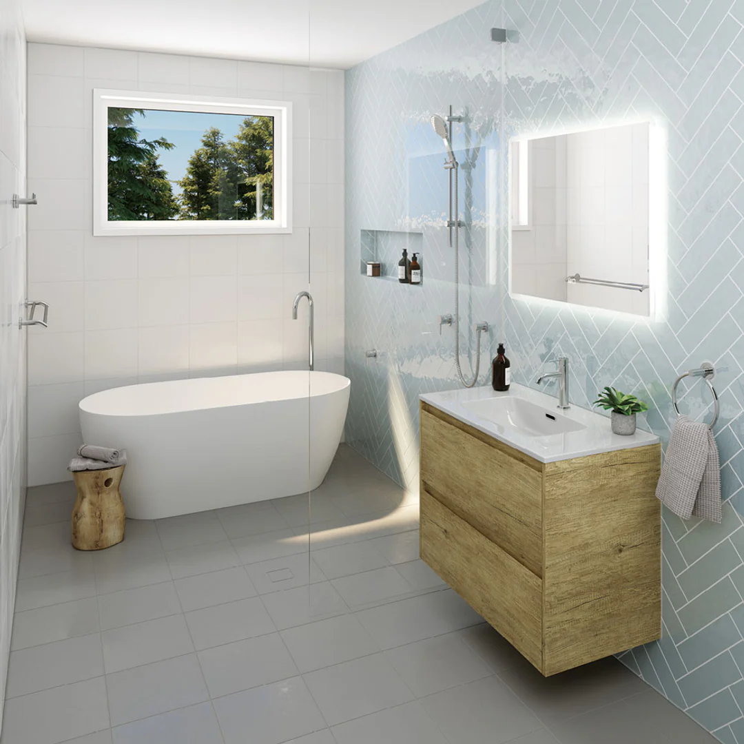 Fienza Kaya Double Towel Rail 900mm Chrome - Image 6