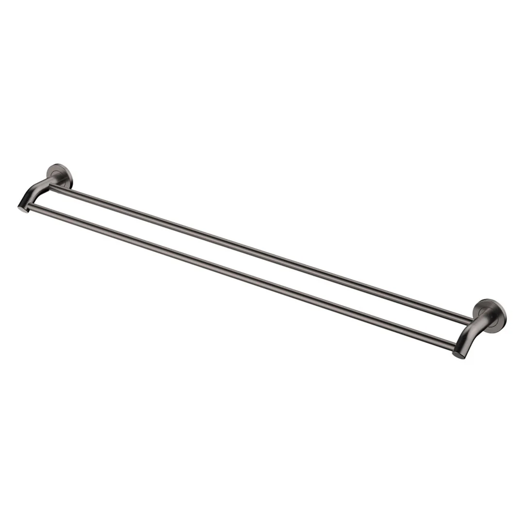 Fienza Kaya Double Towel Rail 900mm Gun Metal