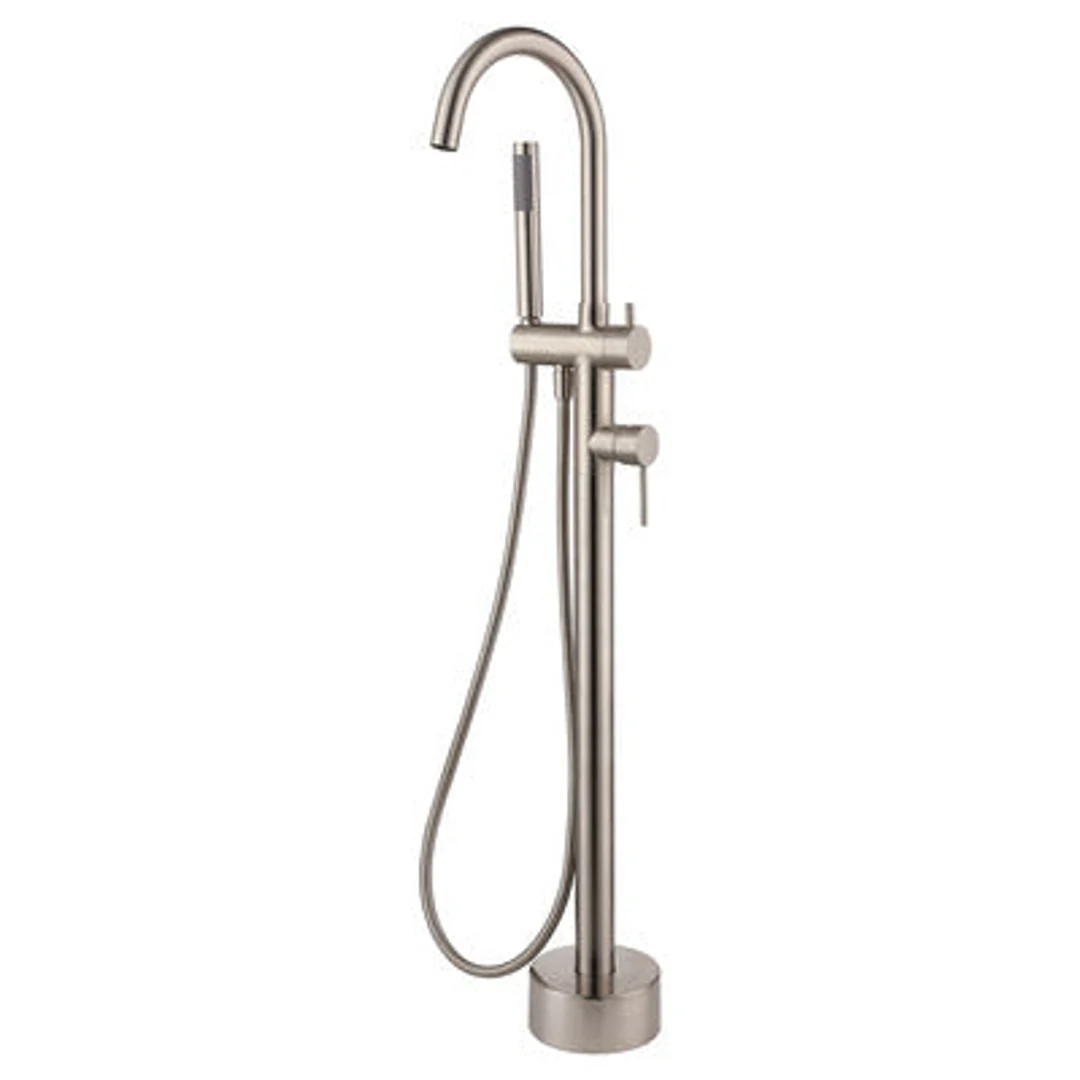 Fienza Kaya Floor-Standing Mixer With Shower Head Brushed Nickel - Image 2