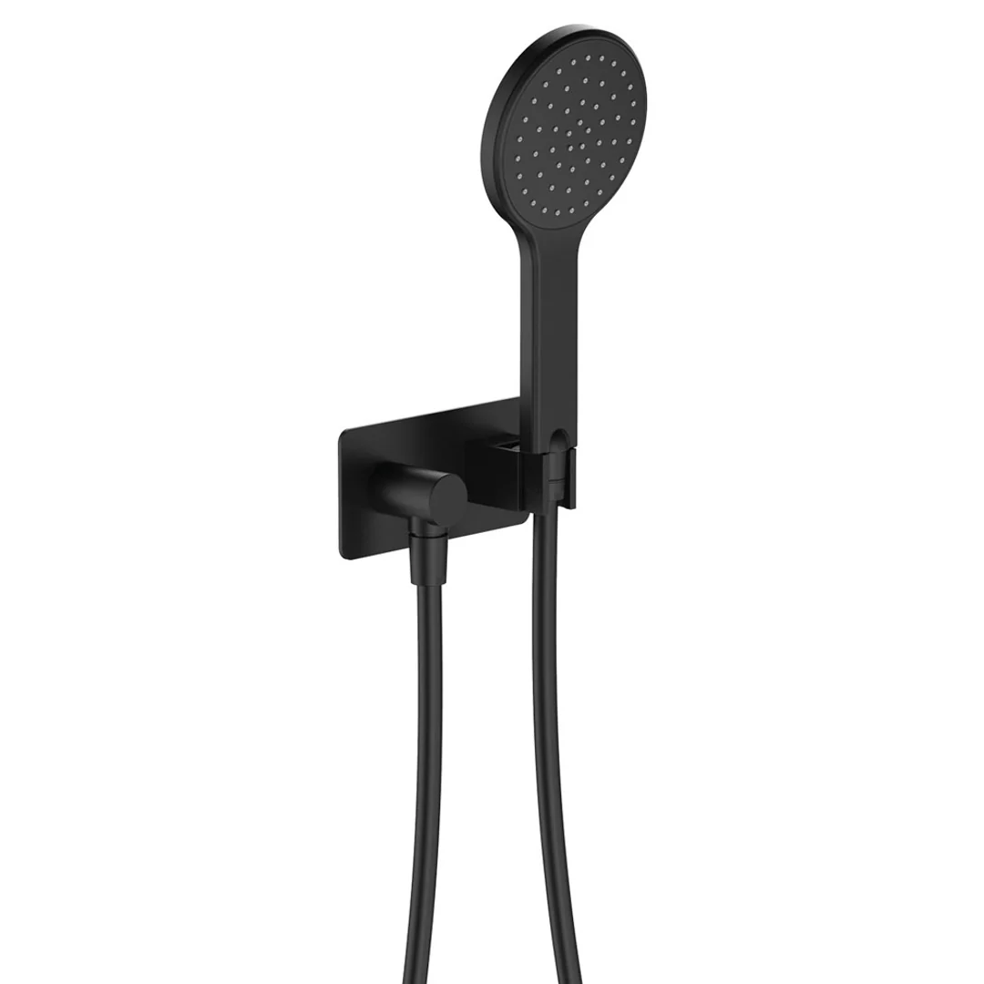 Fienza Kaya Hand Shower Rectangular Plate Matte Black - Image 2