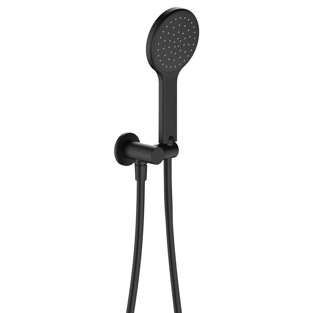 Fienza Kaya Hand Shower Round Plate Matte Black - Image 2