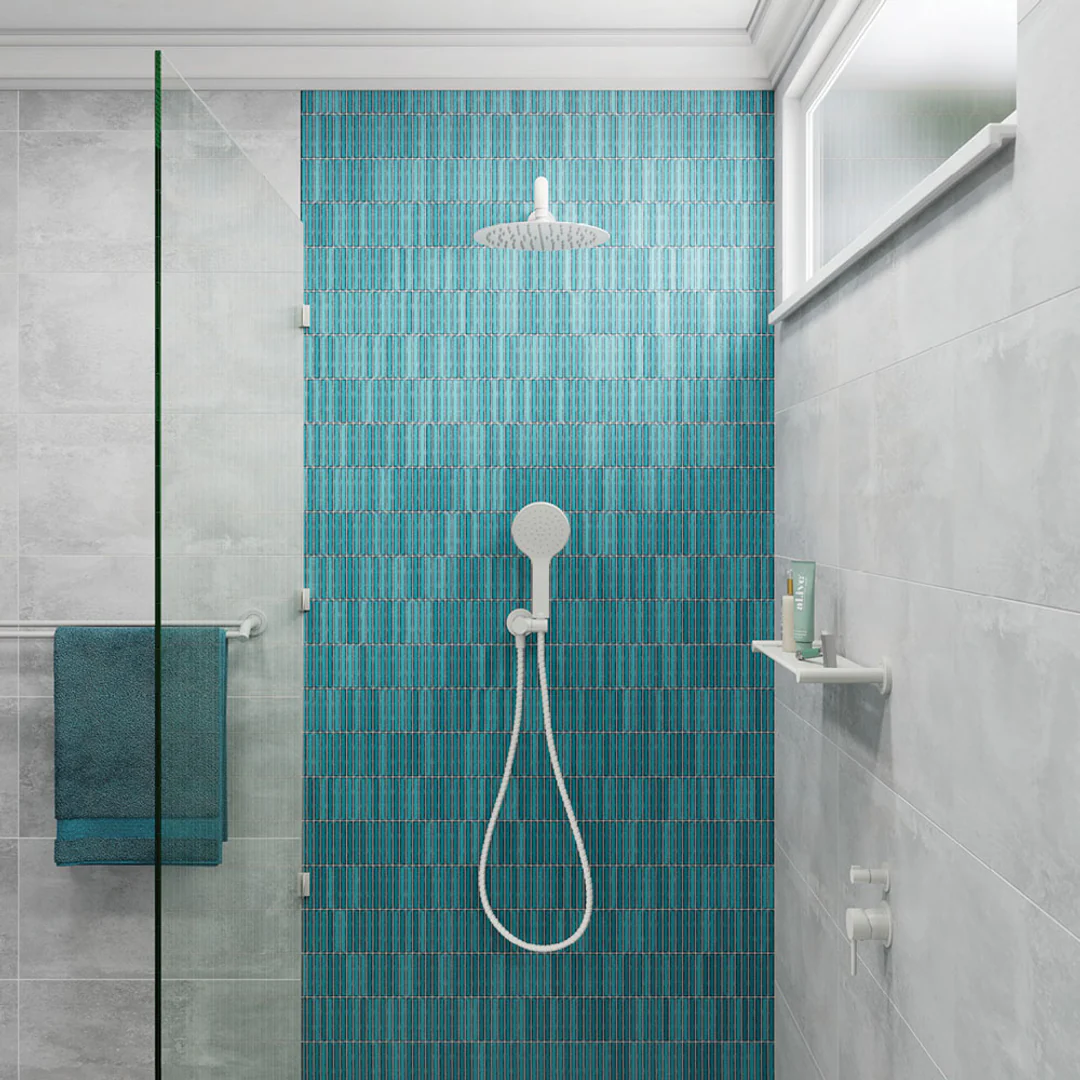 Fienza Kaya Hand Shower Round Plate Matte White - Image 5
