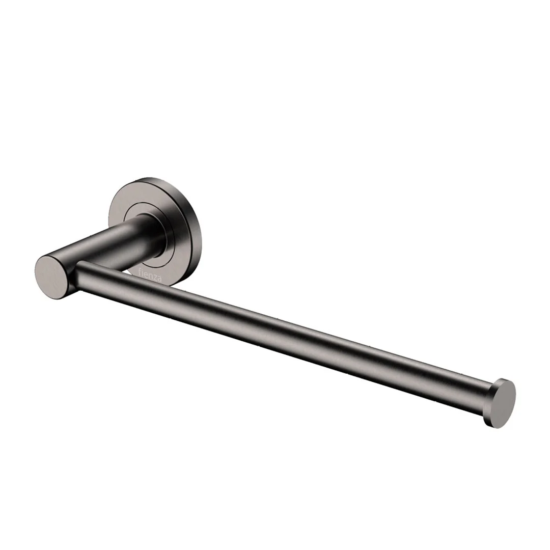 Fienza Kaya Hand Towel Rail / Toilet Roll Holder Gun Metal - Image 2