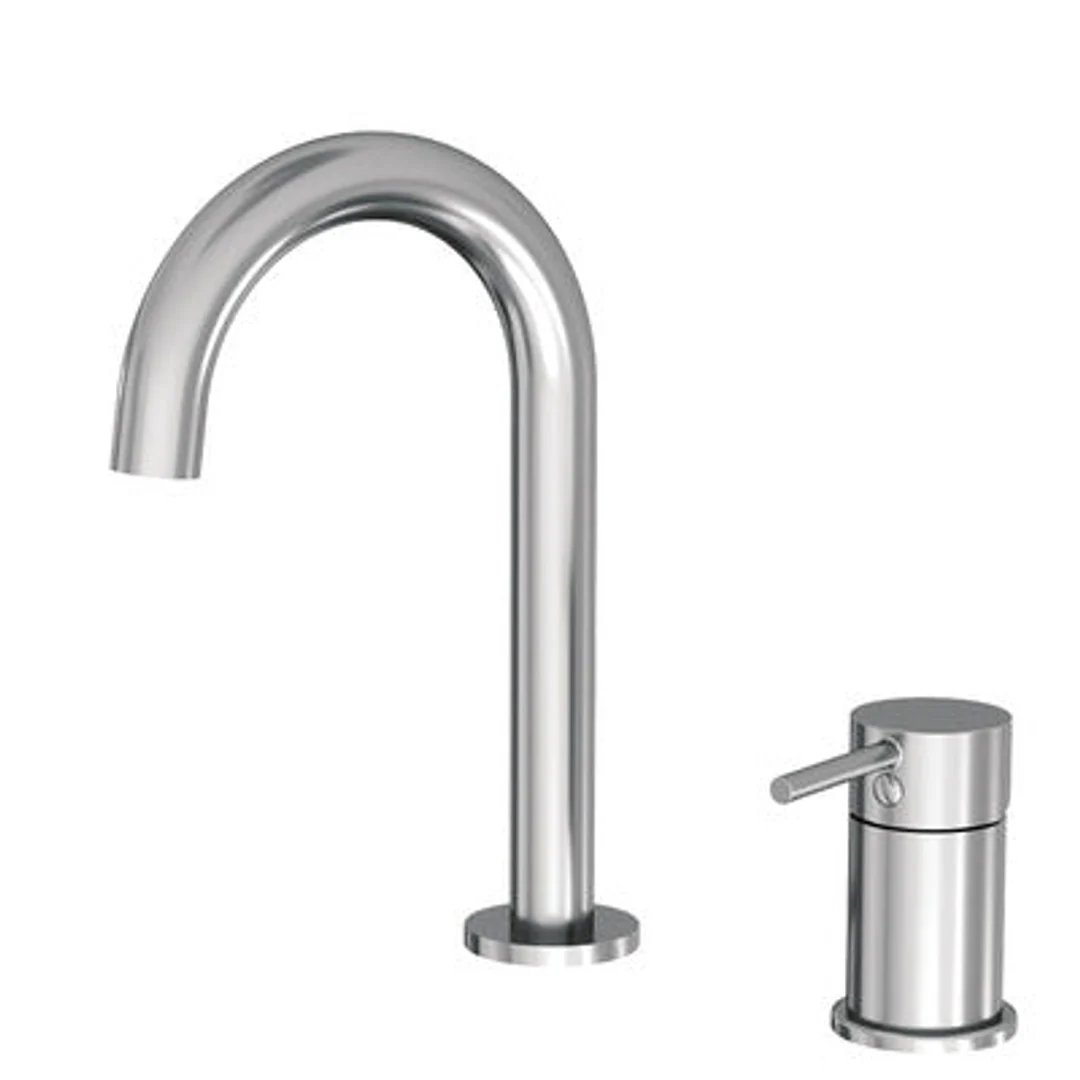 Fienza Kaya Hob Mixer And Basin/Bath Spout Set Chrome - Image 2