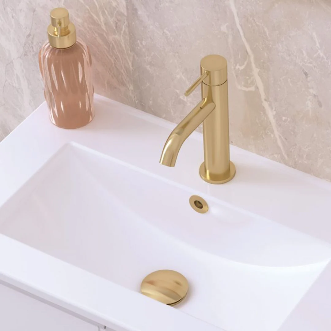 Fienza Kaya Medium Basin Mixer Urban Brass - Image 7