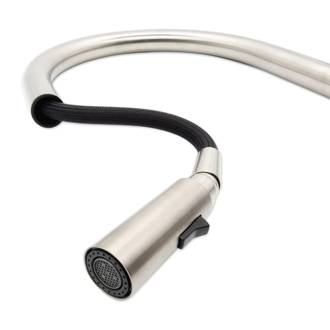 Fienza Kaya Pull-Out Sink Mixer Brushed Nickel - Image 5