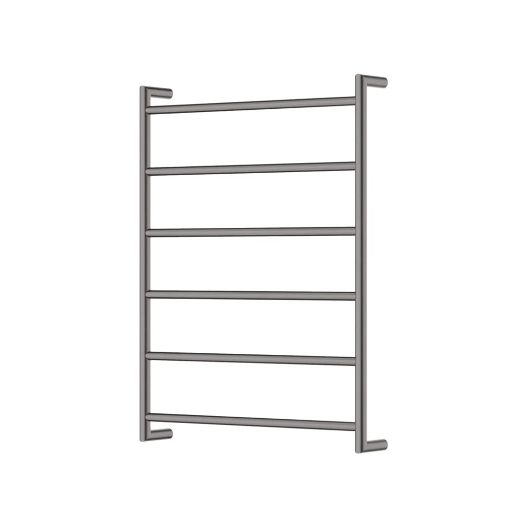 Fienza Kaya Round Heated Towel Rail 6080 Gun Metal 6 Bars 600 X 800 X 100mm