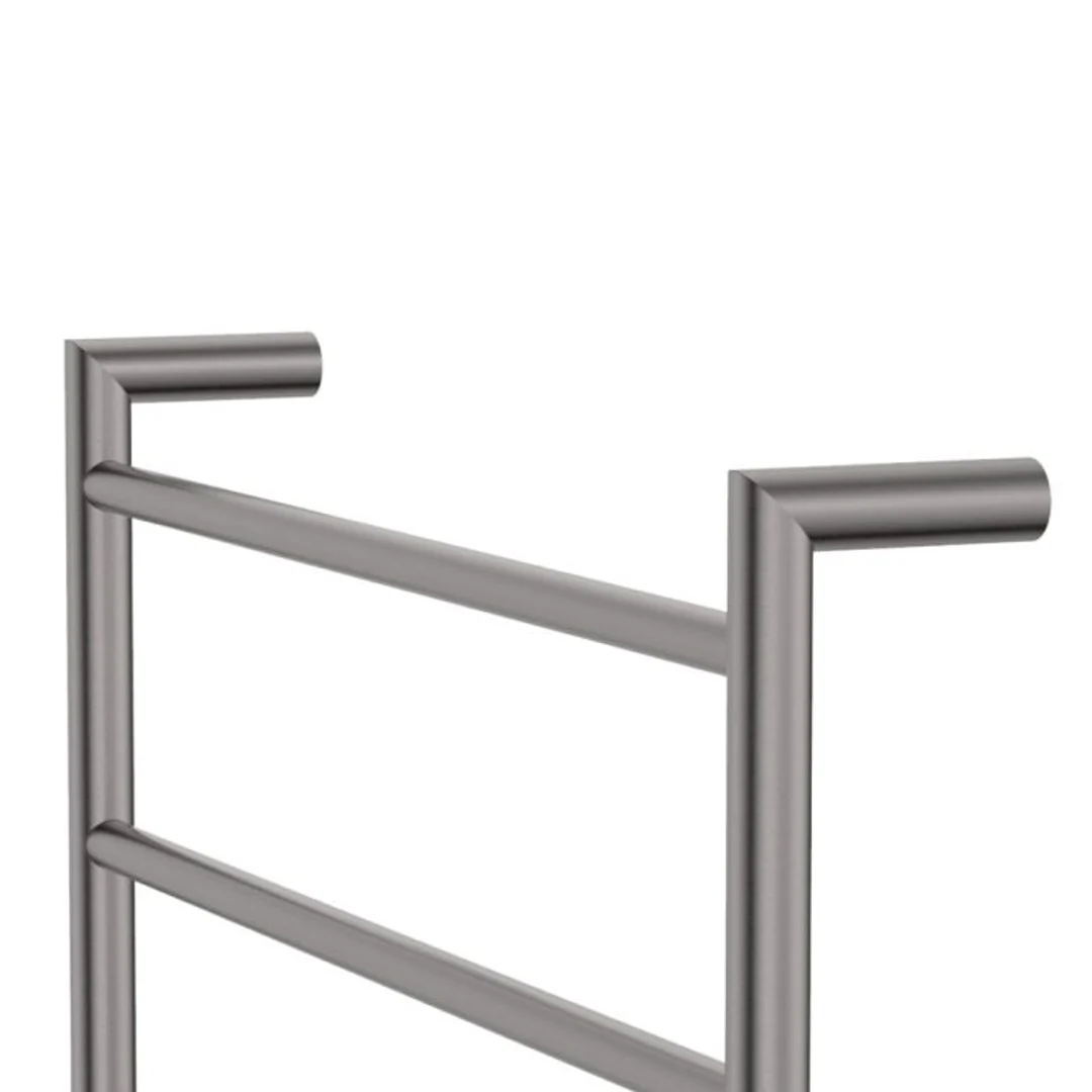 Fienza Kaya Round Heated Towel Rail 6080 Gun Metal 6 Bars 600 X 800 X 100mm - Image 5