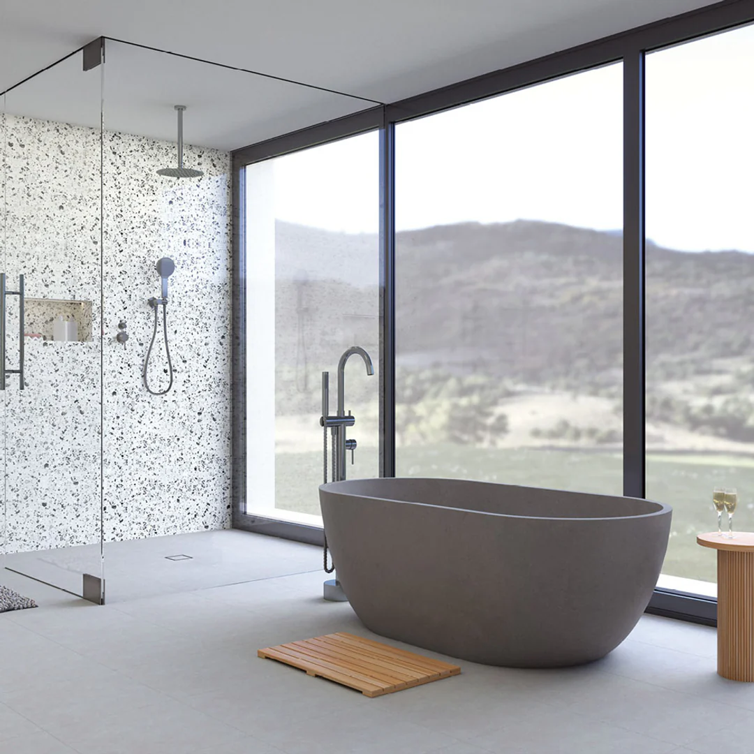 Fienza Kaya Round Shower Head 250mm Brushed Nickel - Image 6