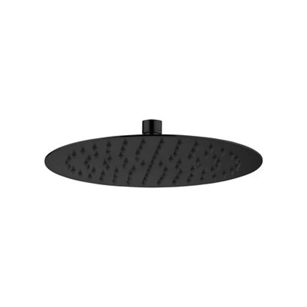 Fienza Slice Round Shower Head Matte Black