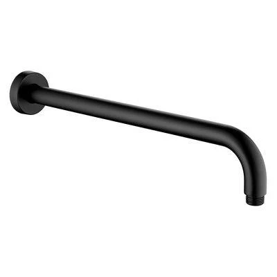 Fienza Kaya Round Wall Shower Arm Female 400mm Matte Black - Image 4