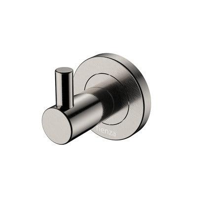 Fienza Kaya Single Robe Hook Brushed Nickel