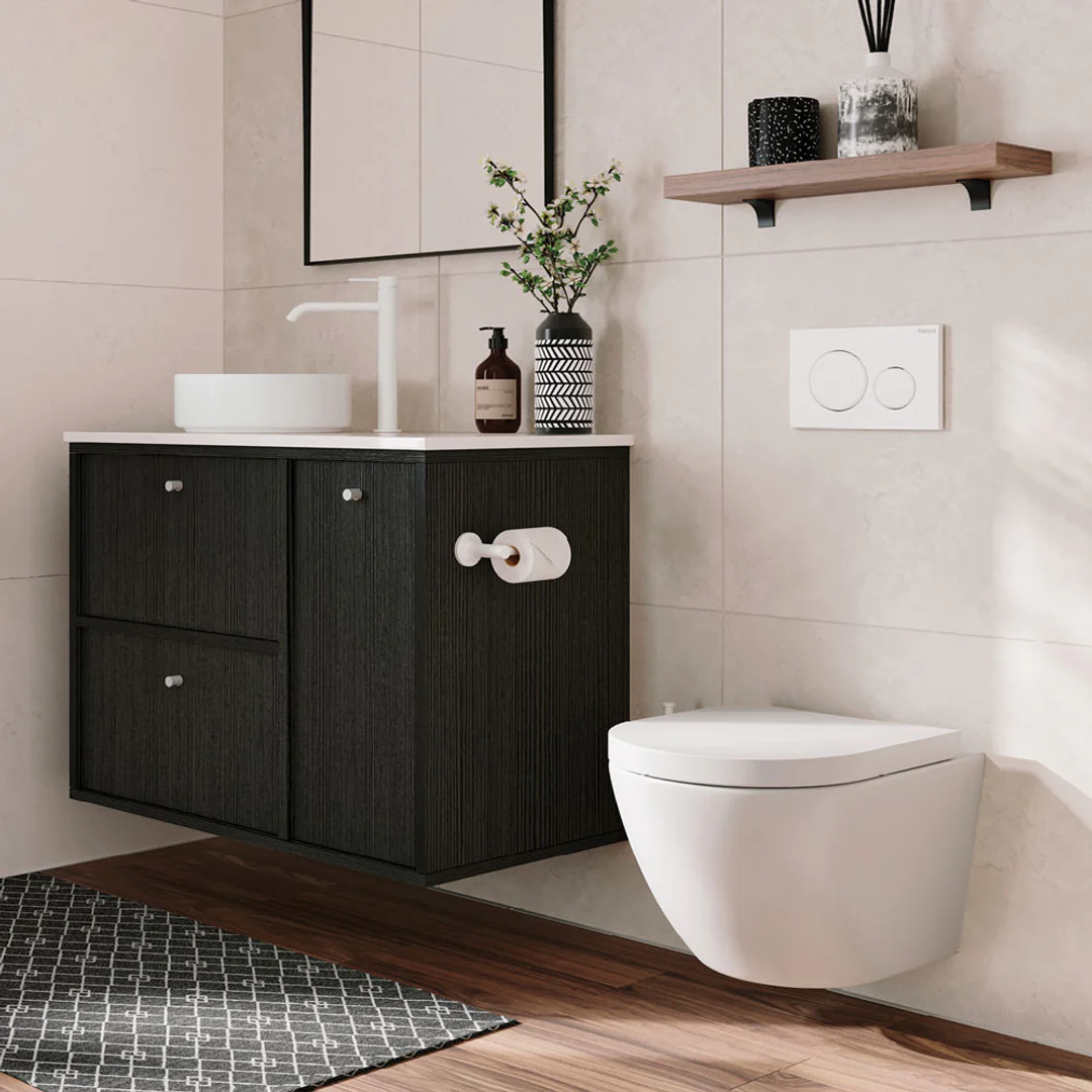Fienza Kaya Toilet Roll Holder Matte White - Image 3