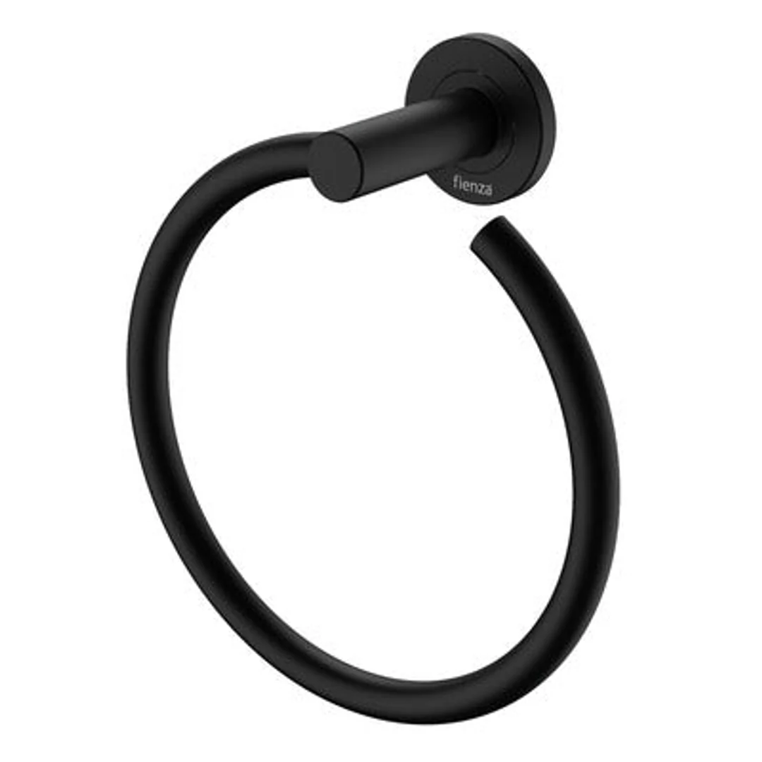 Fienza Kaya Towel Ring Matte Black - Image 2