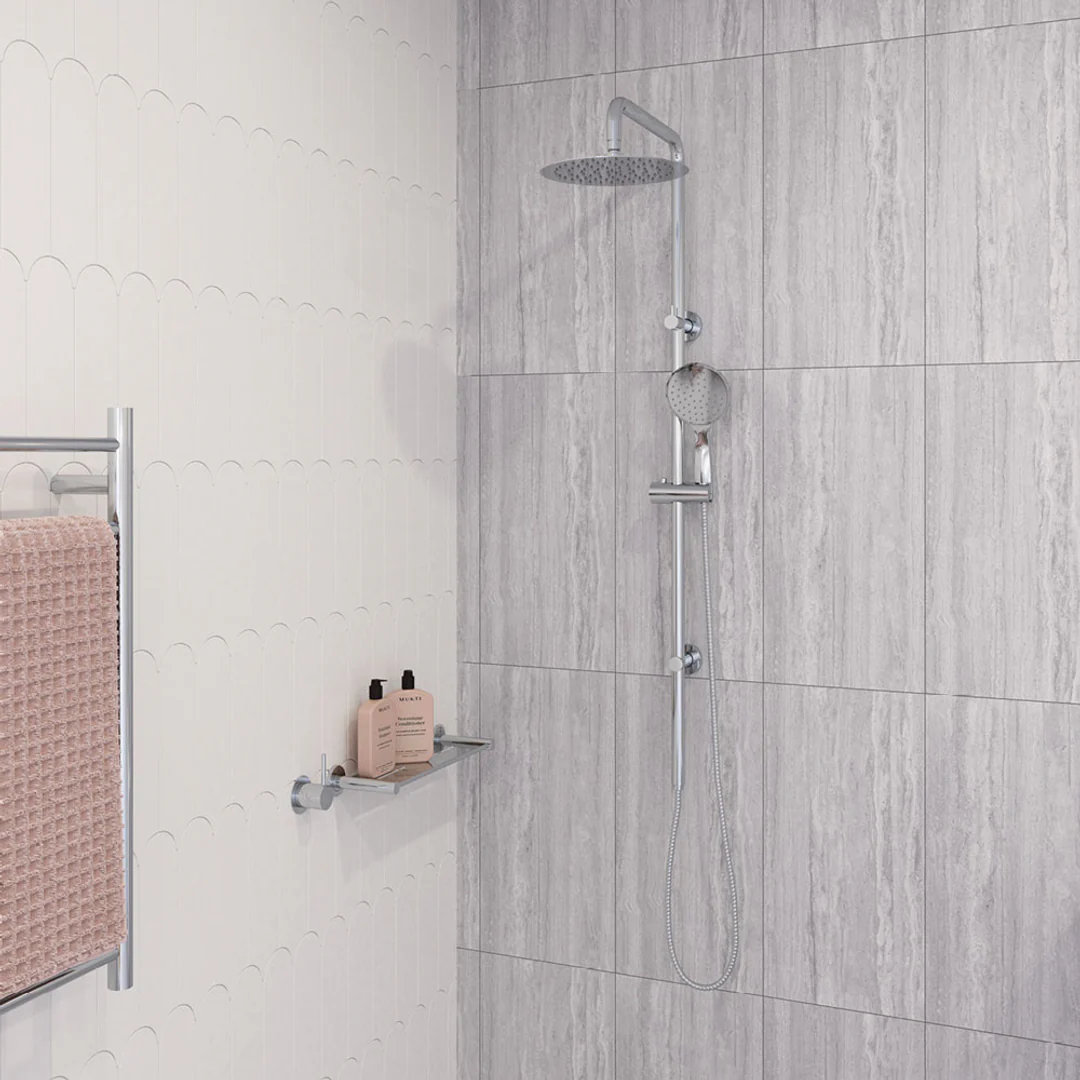 Fienza Kaya Twin Rail Shower Chrome - Image 9